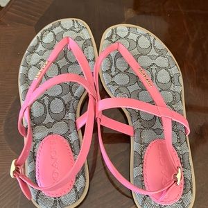 Coach Pink sandals